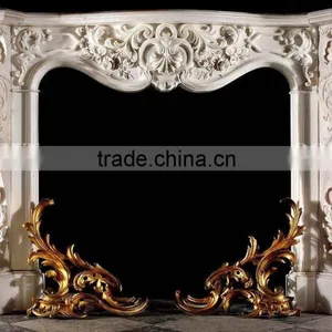 Home Decor Modern European Hand Carved Marble Fireplace Mantel thumbnail-1