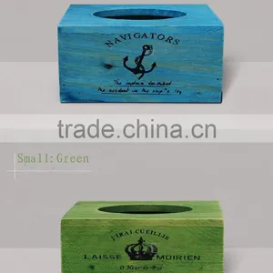 High-end Vintage Wooden Car Tissue Pumping Toilet Paper Cassette Toilet Tissue Box Continental thumbnail-1
