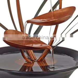 Flower Indoor Tabletop Water Fountain thumbnail-2