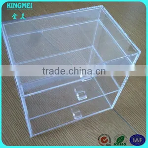 Pop Clear Acrylic Cosmetic Jewelry Display Organizer Box With 7 Drawers& Top Lid thumbnail-3
