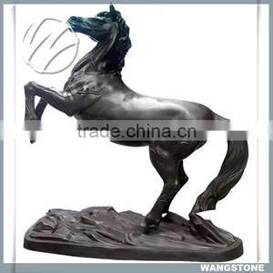 Outdoor Landscape Decor Life Size Antique Bronze Horse Statue thumbnail-1