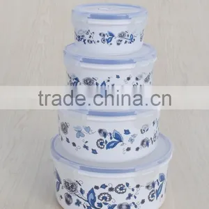 5 Set Plastic Round Shaped Storage Container Set thumbnail-3