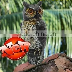 Lifelike Owl Scarecrow With Bobble Head thumbnail-1