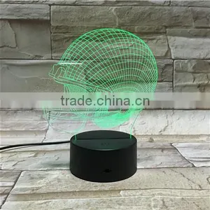 NFL Football Team 7 Color Change 3D Illusion Led Lamp Touch Switch Table Lamp LED Night Light for Decoration thumbnail-2