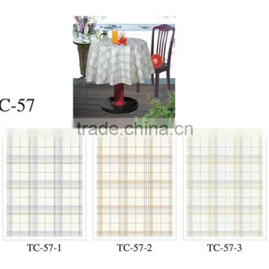 Printed PVC Table Cover Cloth With Falannel Back thumbnail-1