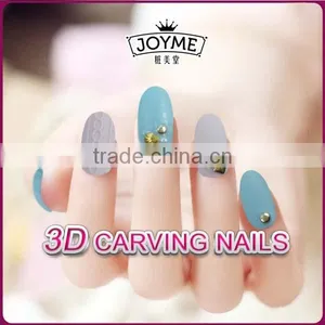 New 2016 Product Idea 3d Carving Nails With Metal Decoration Wholesaler Artificial Nail Tip thumbnail-2