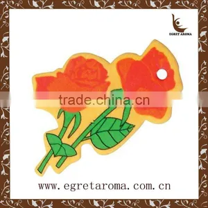 Hot Sale Factory Direct Price Red Rose Shape Car Air Freshener thumbnail-1