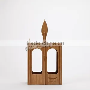 Double Bottle Wine Racks/Bamboo Wine Tray Racks for Christmas thumbnail-2