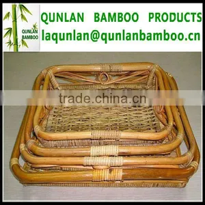 Eco-friendly Bamboo Picnic Baskets thumbnail-1