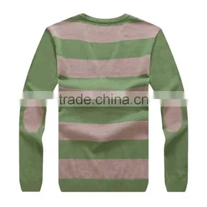 100% Fine Wool Men's Light Green Knitwear Cardigan thumbnail-2