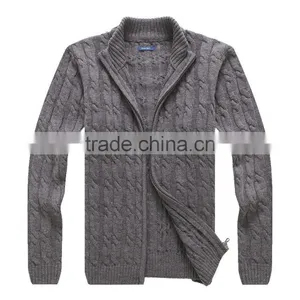 Men Zipper Cardigans Fashion Man Sweater American thumbnail-1