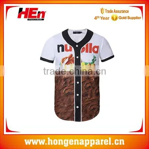 Customise Button up Baseball Jerseys thumbnail-1