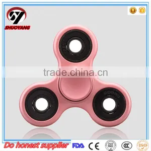 Wholesale OEM Finger Toy Anti Stress Tri Hand Fidget Popular Edc Spinner Toys/ Light Hand Spinner Toys/ Rose Golden Spinner Toy thumbnail-5