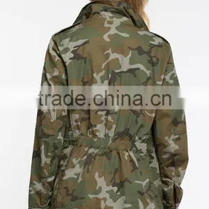 Latest Fashion Girls Classic Camouflage Jacket thumbnail-5