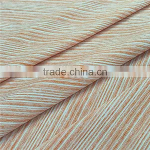 New Arrival Cool Stripe Orange Knit Single Jersey Fabric thumbnail-5