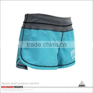 FASHION DESIGN WOMON MMA SHORTS WITH SUBLIMATION LOGO ON LEG OPENING thumbnail-5