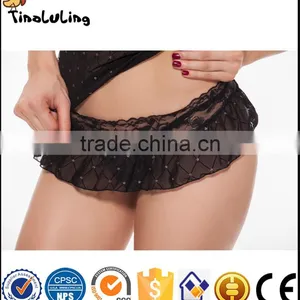 High Quality Hot Selling Women Dress Black Woman Sexy Transparent Lingerie Manufacture thumbnail-3
