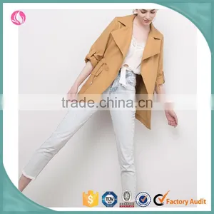 Wholesale Women Clothing Casual Print Lady Fancy Casual Parka Jacket thumbnail-1