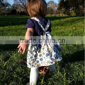 New Designs 0-6 Years Baby Summer Frocks Designs Baby Girl Stripes Cotton Dress thumbnail-6