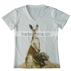 V Neck t Shirt With Digital Printing thumbnail-1