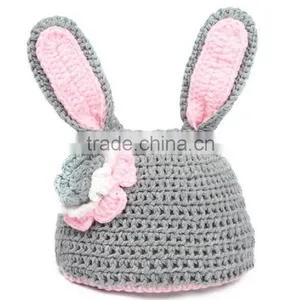 New Design Monster Animal Wool Handmade Photo Props Winter Crochet Baby Hat thumbnail-3