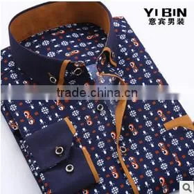 In Stock China Shirt Manufacturer Full Size Printing Long Sleeve Fashionable Fancy Printed Rounded Hem Cotton T-shirt thumbnail-4