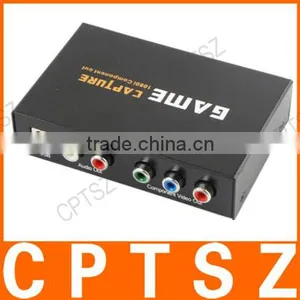 USB HD Game Video Capture w/ Component / Audio / LED for PS3 / X360 / Xbox - Black thumbnail-1