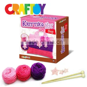 Arts & Crafts Kit Design Your Fashion Knitting Trendy Bag thumbnail-1