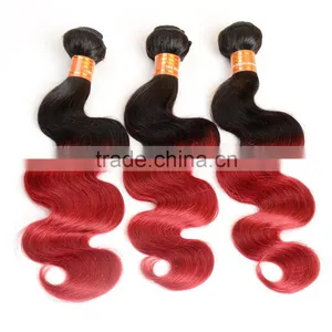 Wholesale Cheap Price Unprocessed Colored Two Tone Hair Weave thumbnail-3