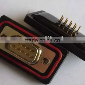 D-SUB 9P/HD15P Male PCB Type Panel Mounting Waterproof Connector thumbnail-1