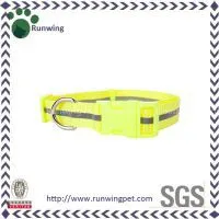 Reflective Stripe Nylon Dog Collar, Beautiful, Durable and Economy! thumbnail-2