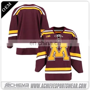 Custom Unique Canada Ice Hockey Jerseys, Wholesale Sublimation Blank Ice Hockey Jerseys thumbnail-2