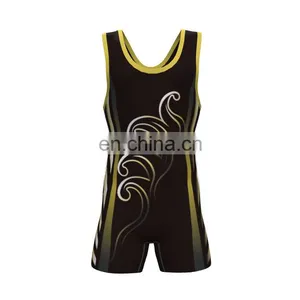 Men Wrestling Singlet,low Cut Custom Wrestling Singlet thumbnail-2