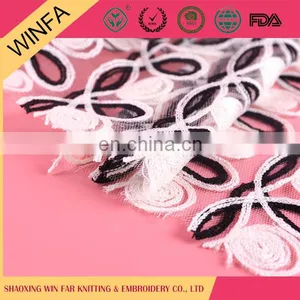 Best Selling Shaoxing Supplier Cheap Knit African Embroidery Lace Fabric thumbnail-2