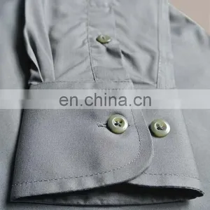 100% Cotton Classical Grey Men Dress Shirt in GuangDong thumbnail-6