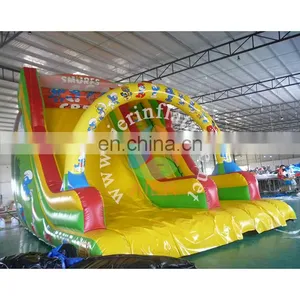 Latest Inflatable Slide Adult Outdoor Dry Slide Smurfs Printing Inflatable Dry Slide for Wholesale Price thumbnail-2