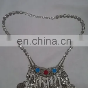 Vintage Boho Necklace Silver Coin Necklace Fashion Necklaces for Women thumbnail-1