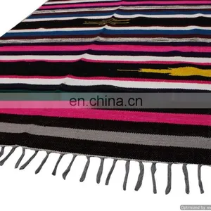 Indian Woolen Rugs Ethnic Home Decor Dariya Bohemian Decorative Carpet thumbnail-3