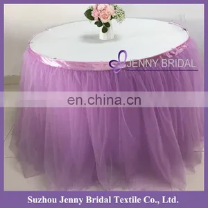 TS091#73 Blue Tulle Materials in Table Skirting Designs for Wedding thumbnail-3