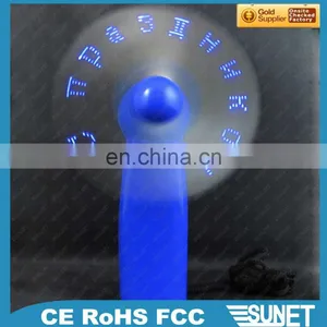 Promotional Advertisement Programmable Led Message USB Rechargeable Portable Fan thumbnail-5