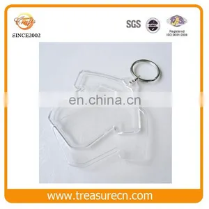 Custom Floating Good Blank Acrylic Plastic Photo Insert Keychain thumbnail-1