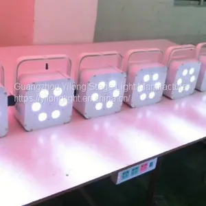 Cheap 6in1 RGBWA+UV Batery Powered Uplight,wireless up Lighting,flat Led Par,wedding Light,stage Light Dmx thumbnail-4