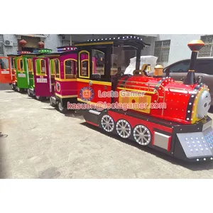 Zhongshan Amusement Park Outdoor and Indoor Equipment Trackless Train Tourist Trains Shopping Mall and Square Electric t thumbnail-3