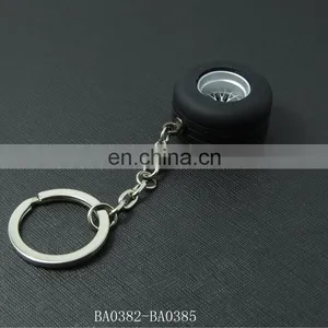Tyre Shape Zinc Alloy Keychian With Customized Logo thumbnail-2