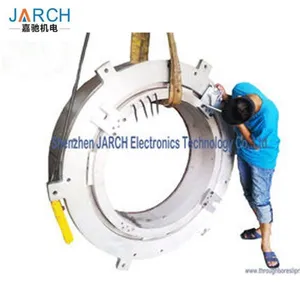 JARCH Through Hole Slip Ring 1000mm Industrial Slip Rings Large Bore Electrical Connectors thumbnail-2