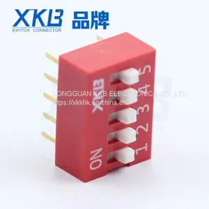 Production and Sales High Quality DS-05 Blue 5P Five-digit DIP Switch thumbnail-1