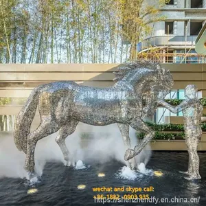 Stainless Steel Hollow Sculpture Customized Sculpture Public Indoor Space thumbnail-3