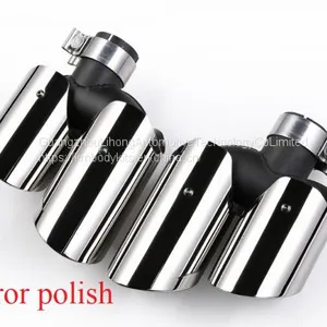 Km for Macan GTS Style 95B 2014-2017 Exhaust Tip Exhaust Pipes Muffler Tips Tail Pipe Black Titanium thumbnail-2