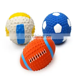 Eco-friendly Latex Pet Dog Balls Squeak Toys Chew Latex Pet Toy thumbnail-1