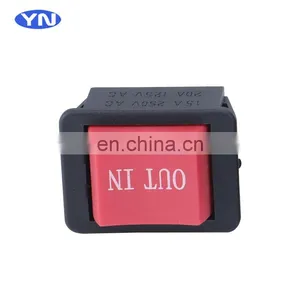 Black Red White Round 3 Rocker Switch On Off thumbnail-5